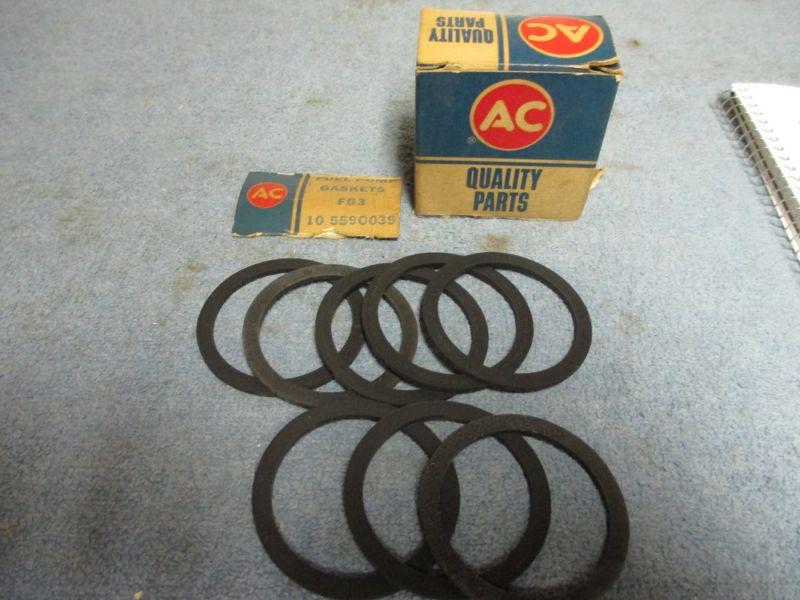 1953-1954-1955 "blue flame" corvette gaskets nos 5590037 ac pump bowl (8) parts