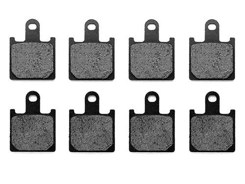 Front carbon kevlar brake pads for 2008-2011 kawasaki concours 14 zg 1400