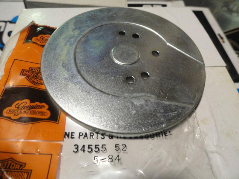 Panhead-shovelhead "new old stock" transmission ratchet tin cover #34555-52