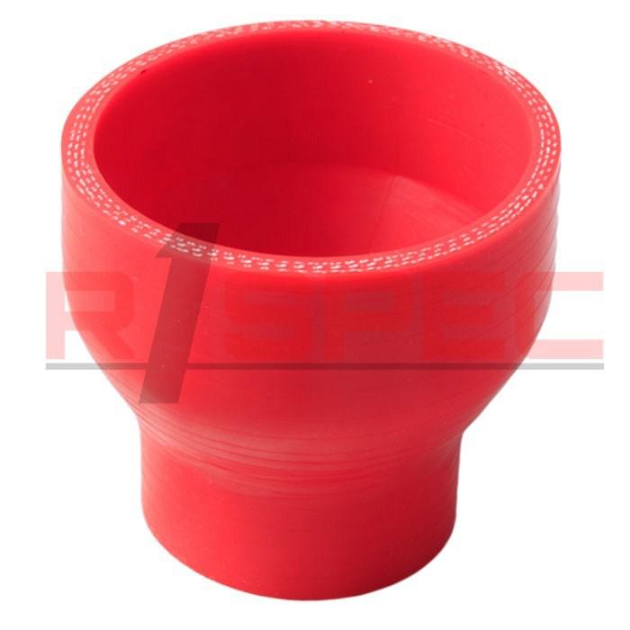 Universal red 1.75'' to 3.0'' 3-ply reducer silicone hose coupler 44.5mm to 76mm