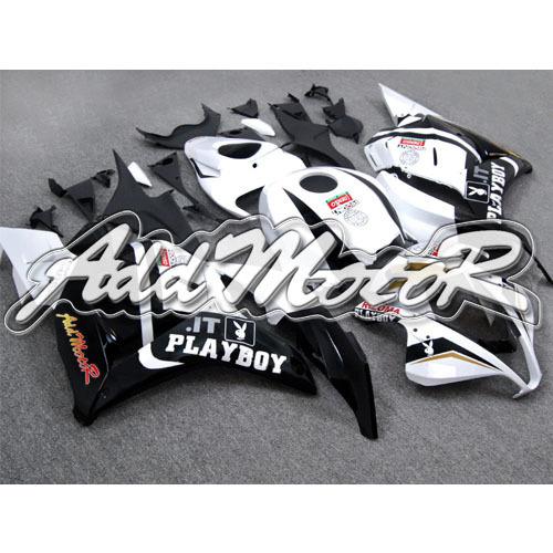 Injection molded fit cbr600rr 2009 2010 2011 2012 white black fairing 69n70