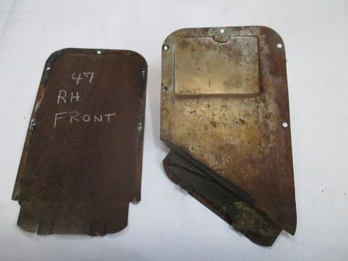 1946, 1947,1948  chevy gm car passenger side inside door access panels, two (2)