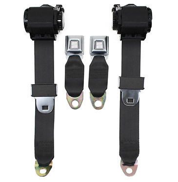 1972-73 corvette seatbelts, single retractor style, economy, 7477s t (saddle)