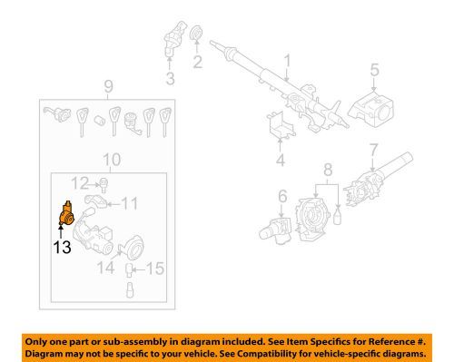 Subaru oem 08-13 forester-ignition switch 83131kg000