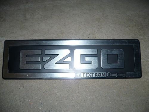 New genuine oem ezgo silver name plate part 71037g01