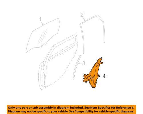 Subaru oem 08-14 impreza front door-window regulator 61041fg002