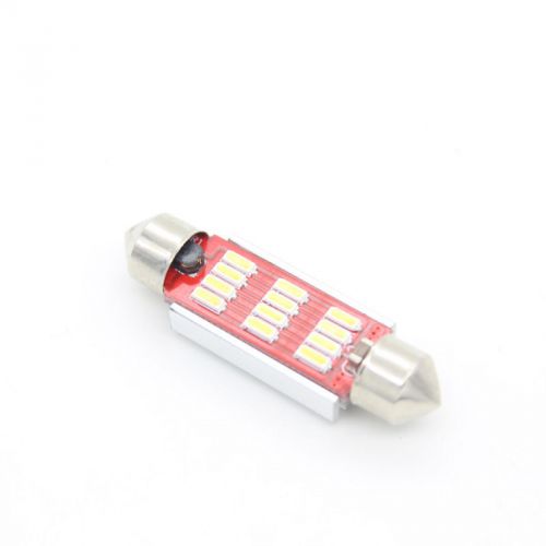 White 41mm festoon dome 12led smd c5w car auto light source interior lamp