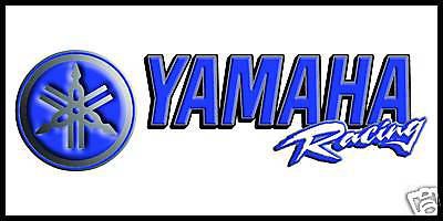 Yamaha racing premium vinyl banner 2&#039; x 4&#039; sign flag poster high quality!!