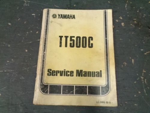 Yamaha tt 500 tt500 service manual  770