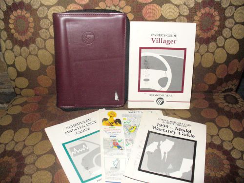 1999 99 mercury villager owners manual with case 127