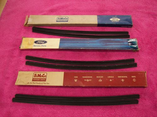 Nos ford anco 15&#034; wiper blades refills c3az-17593-b 3 pair galaxie mercury