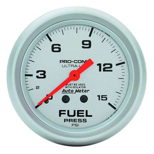 Auto meter 4413 ultra-lite; mechanical fuel pressure gauge