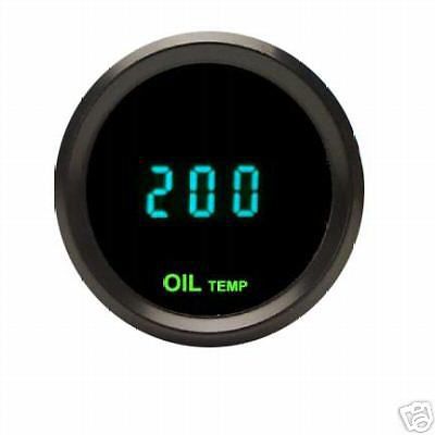 Dakota digital universal round oil temperature gauge teal display odyr-07-3 new