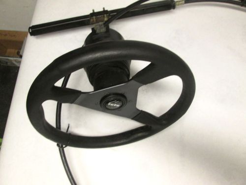 Momo steering wheel w/ 12.5&#039; teleflex steering cable assembly