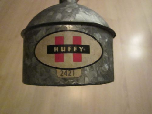 Vintage oil funnel huffy automotive/car products division tool galvanized metal