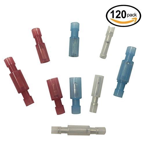 120pcs bullet butt connectors, sopoby nylon fully insulated male / female bullet