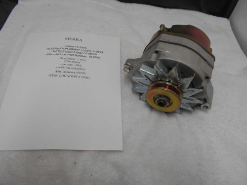 Nos sierra 18-5956 alternator-68amp 1-wire v-belt mercruiser others