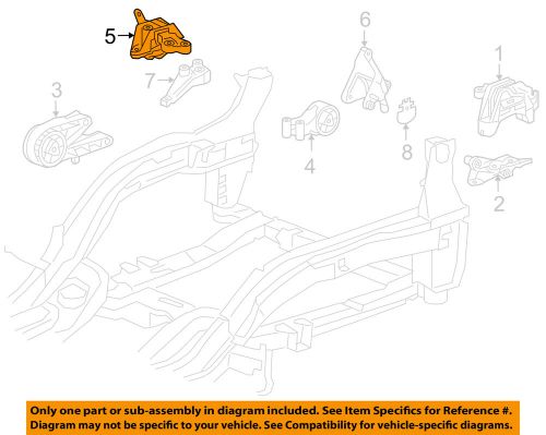 Gm oem engine mounting-side transmission mount 13248550