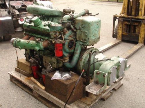 8v-92n detroit diesel marine engine, w/front pto and hydrulic pumps drive