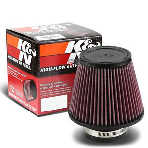 K&amp;n kn universal round tapered cotton gauze 3&#034; air filter 5&#034; height ru-3580