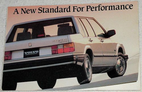 Vtg 1989 volvo 740 gle sedan, wagon adv mailer brochure 12 pgs