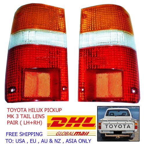 For toyota 92-94 pickup hilux usa tail lens 4 screw hilux ute 2wd 4wd free ship