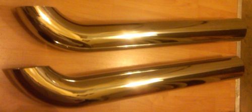 2 stainless turn out cut mirror polished stacks 4 x 35 x 5 in.