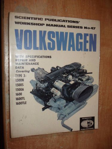 Vw bug karmann ghia squareback bus beetle service manual shop book