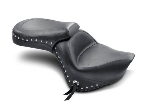 Mustang wide touring studded seat for 2006-2012 kawasaki vulcan 900 models