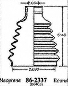 Empi 86-2337d cv boot kit