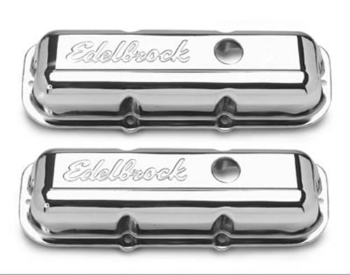 Ede4488 -  edelbrock 4488 chrome signature series chrome valve covers 2.8l