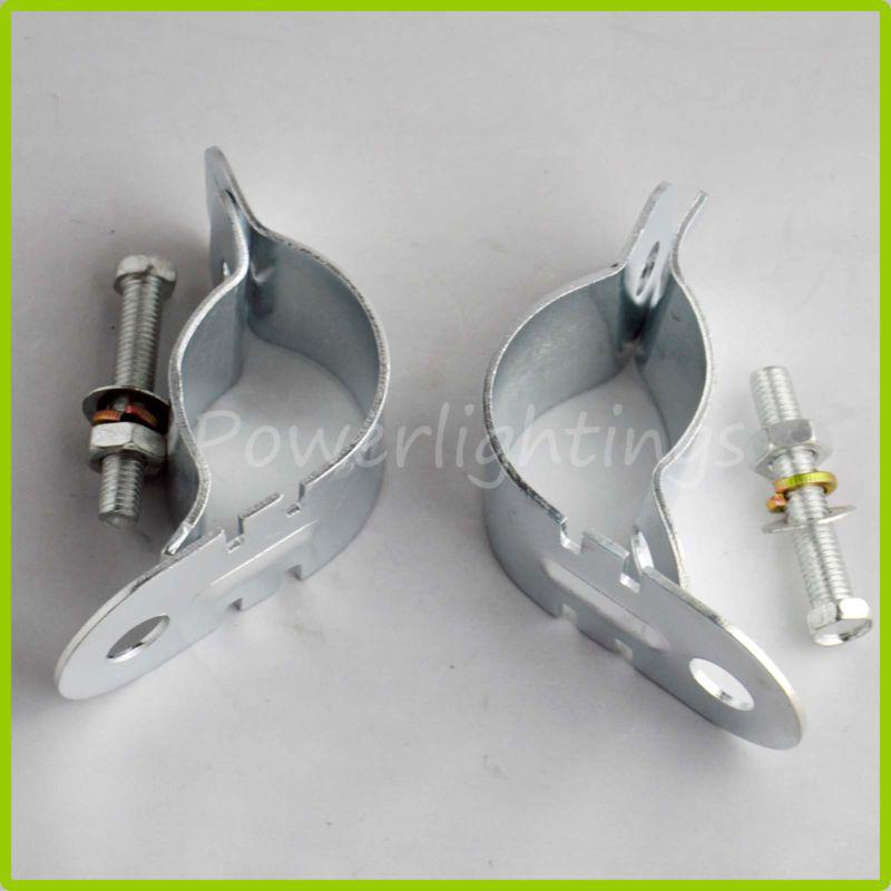 2x metal clamp mount clip bracket for driving light off road spotlights atv jeep