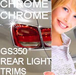 Lexus gs350 gs 350 rear tailight chrome bezel trims covers 06 07 08 09 10 11 12