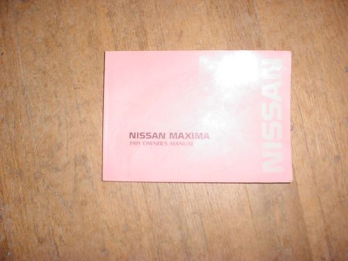 1989 nissan maxima owners manual