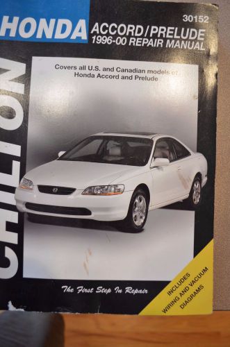 Chilton 30152 - honda prelude accord - fast and free shipping