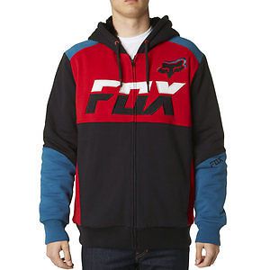 Fox racing mako sasquatch mens zip up hoody red 2xl