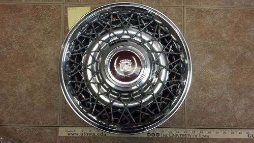 Cadillac deville oem # 4576415 wire hubcap wheelcover 15&#034; 1988-1991 88 89 90 91