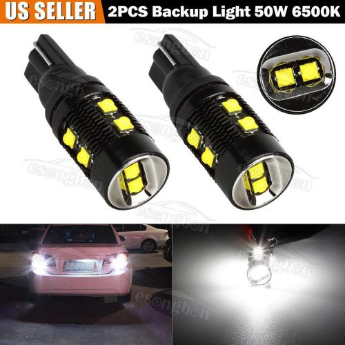 2x 50w white cree high power xb-d led t10 2825 921 912 backup reverse light bulb