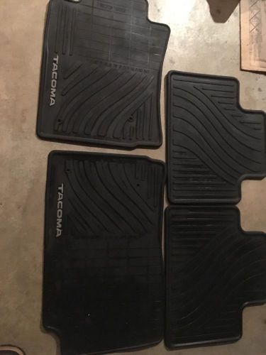 2005-2011 toyota tacoma oem rubber floor mat set (4) 90$