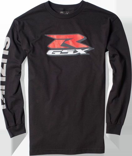 Factory effex-apparel 17-87412 suzuki gsxr long sleeve shirt md black