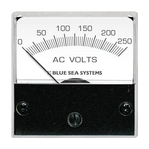 Blue sea 8245 ac analog micro voltmeter - 2&#034; face, 0-250 volts ac -8245