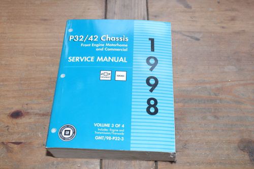 P32/42 chassis motorhome &amp; commercial truck book 3 1998 gm shop service manual