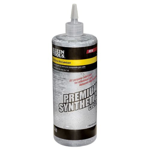 Klein tools premium synthetic clear wire pulling lubricant - 1qt -51028
