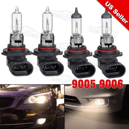 Halogen 9005 high beam+9006 low beam 65/55w super white for dodge 2003-2015