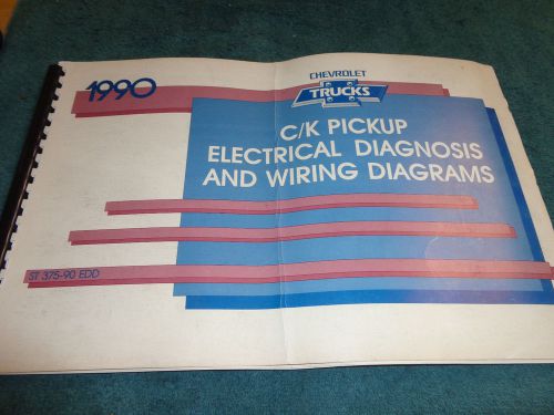 1990 chevrolet truck shop manual wiring diagrams 1500-3500 c/k 454ss &amp; more orig