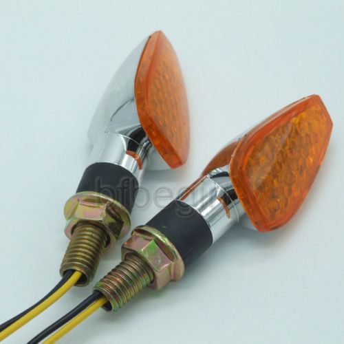 2x motorcycle universal atv ktm turn signal led indicator blinker amber light