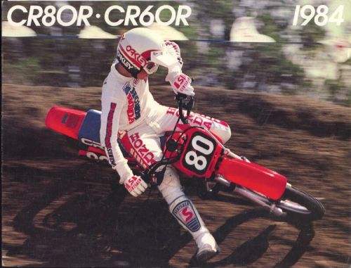 Original 1984 honda cr80r cr60r brochure