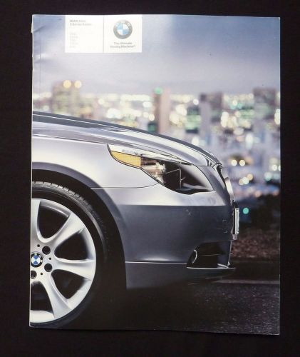 2006 bmw 5 series sedan dealer sales brochure~525i 530i 550i original showroom