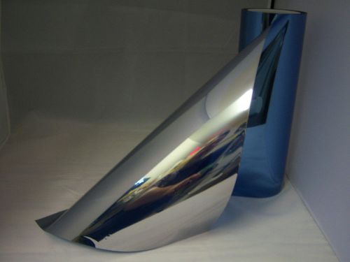20&#034; x 10 ft one way mirror film  reflective blue silver 20% window tint film new