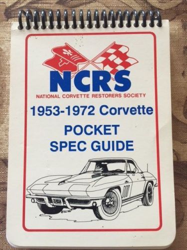 find-ncrs-1953-1972-corvette-pocket-spec-guide-in-nixa-missouri